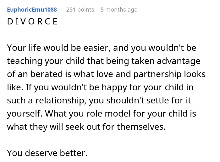 Text discusses neglecting chores, relationship advice, and personal well-being, emphasizing a need for better self-treatment.
